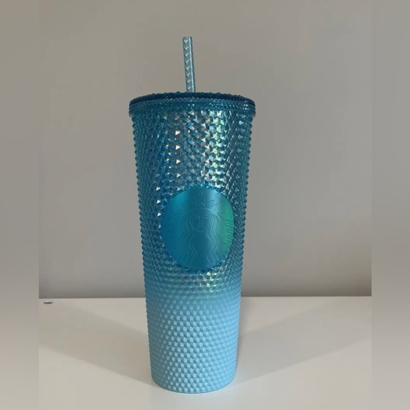 Starbucks Other - Starbucks 2023 Winter Studded Ombre Light Blue Gradient Waxberry Venti Tumbler